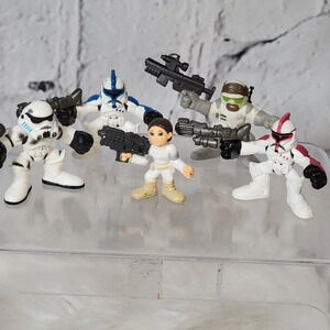 STAR Wars Galactic Heroes Set of 5 Action Figures Stormtrooper Padme Clone Troop